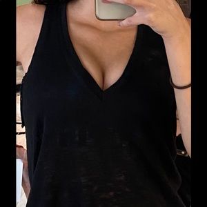 Black and white tank tops